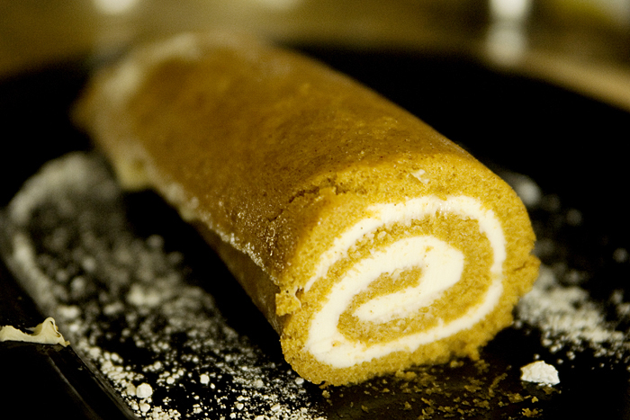 pumpkin cream cheese roll