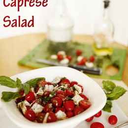 Easy Caprese Salad by Capturing Joy with Kristen Duke #salad #caprese
