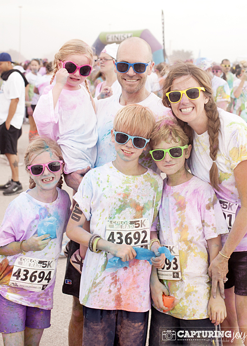 family fun color run