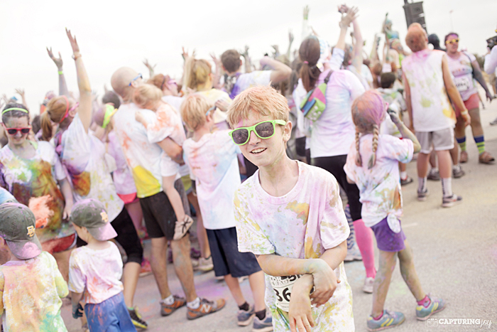 family fun color run color me rad 5k