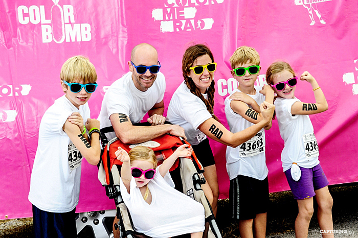 family fun color run