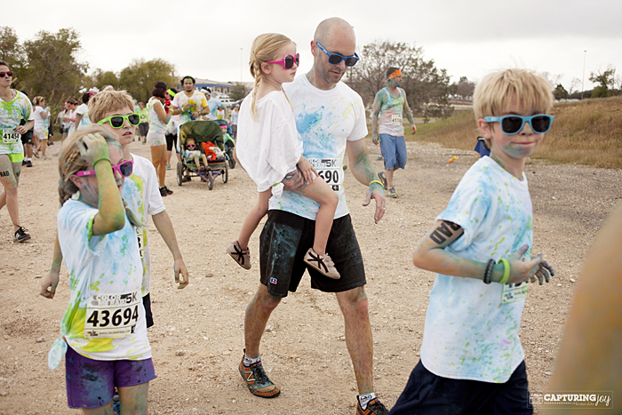 family fun color run