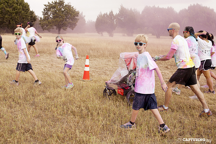 family fun color run