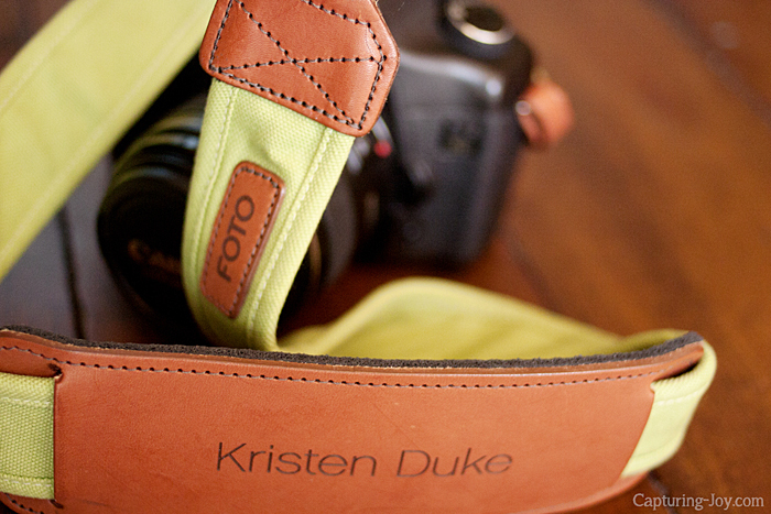 leather camera strap