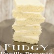 Fudgy Vanilla Brownie