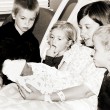 siblings meeting baby