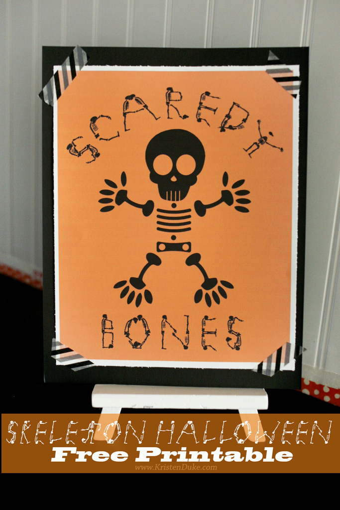 Skeleton Halloween Printable