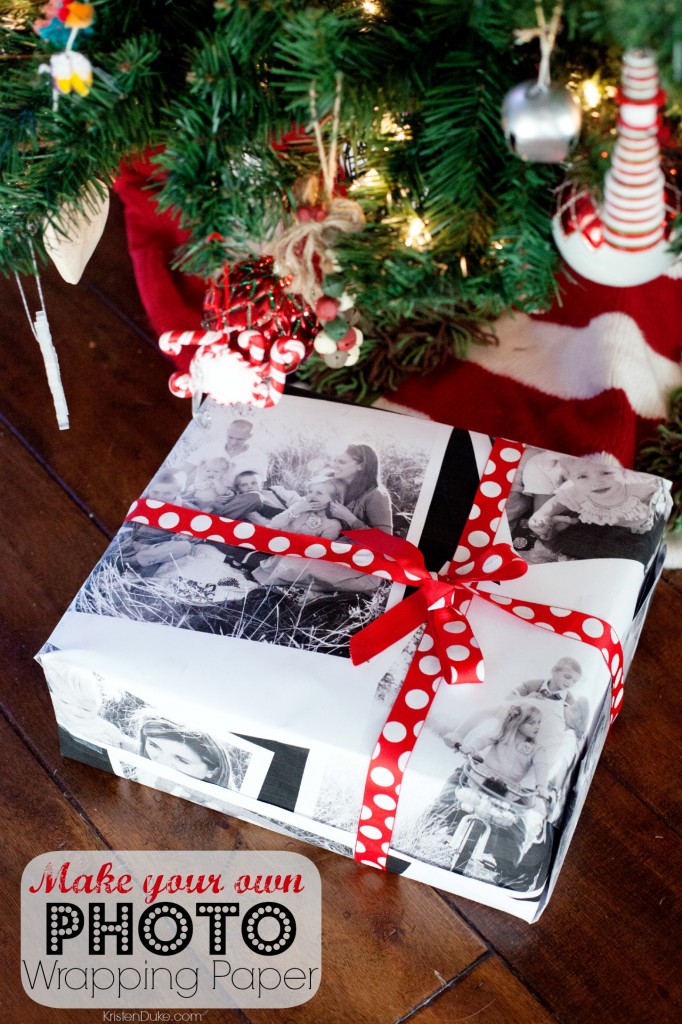 How to make personalized photo wrapping paper