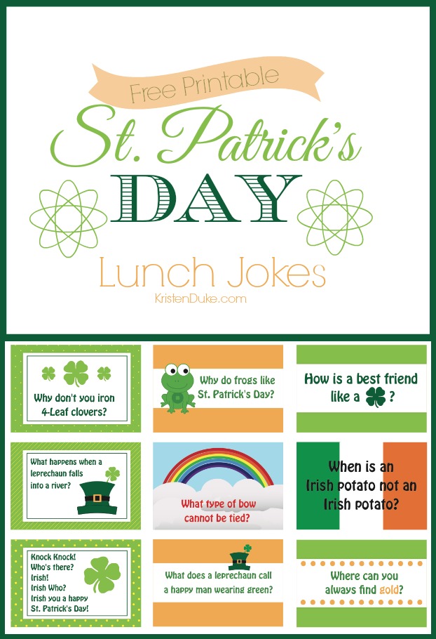 St. Patricks Day Lunch Jokes for Kids