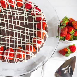 Strawberry Chocolate truffle Cake Valentine dessert recipe