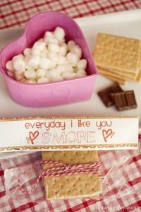Valentine S'mores + printable