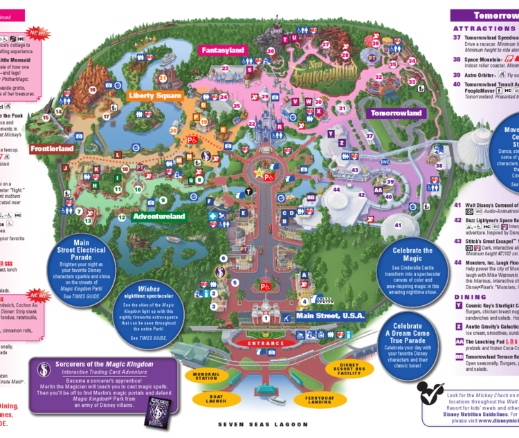 magic kingdom map