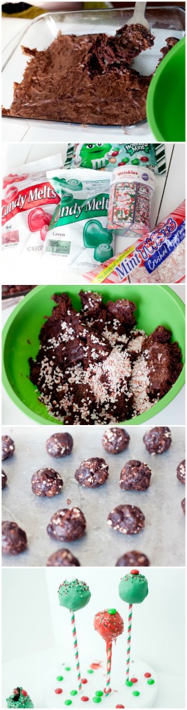 How to make Peppermint Brownie Bites