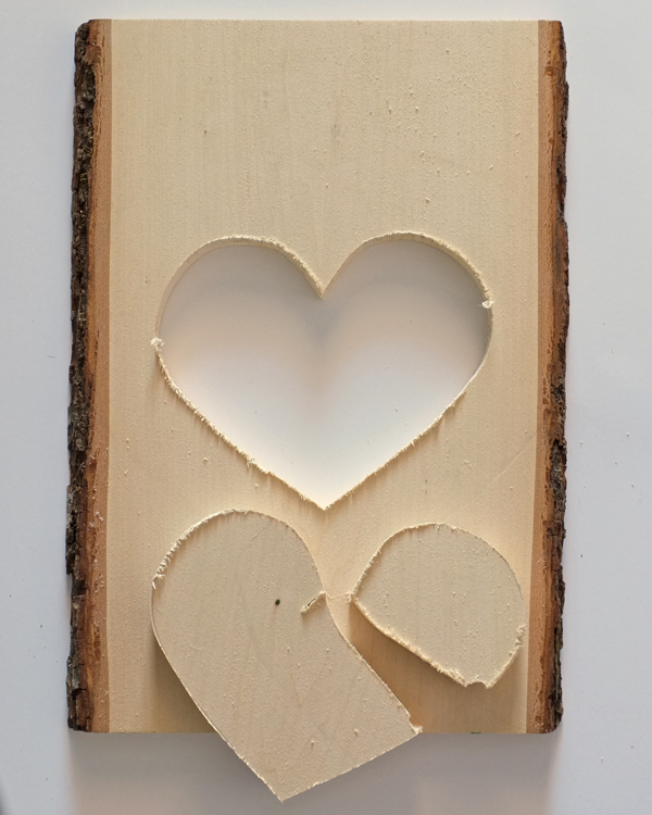 DIY Valentines Heart Cut-Out Plaque by Teal & Lime for kristendukephotography.com