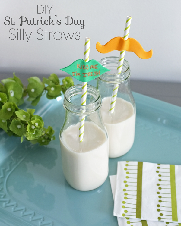 St. Patrick's Day Silly Straws | Teal & Lime from kristendukephotography.com