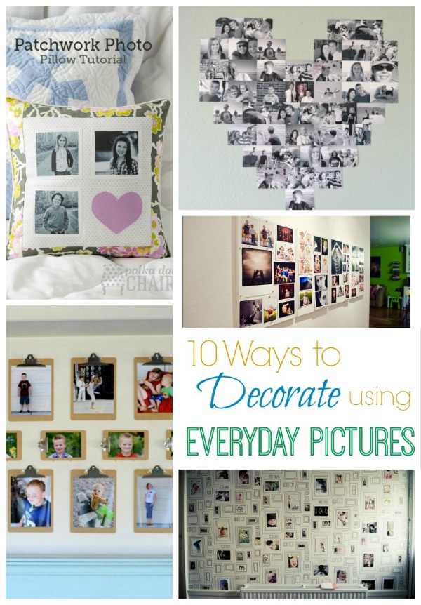 I know I am totally guilty of over snapping...but oh the memories I am collecting! Today I have rounded up 10 great ways to display said photos and get them off your phones and on to your walls!