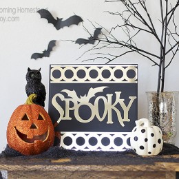 Super easy tutorial to make this "Spooky Mirror"! #halloween #diy