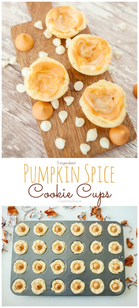 5 Ingredient Pumpkin Spice Cookie Cups