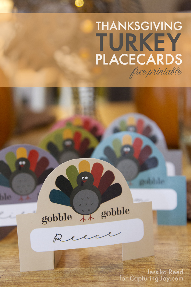 Thanksgiving Place Cards Free Printable Turkey Place Cards