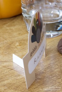 Thanksgiving Place Cards - Free Printable Turkey Place Cards