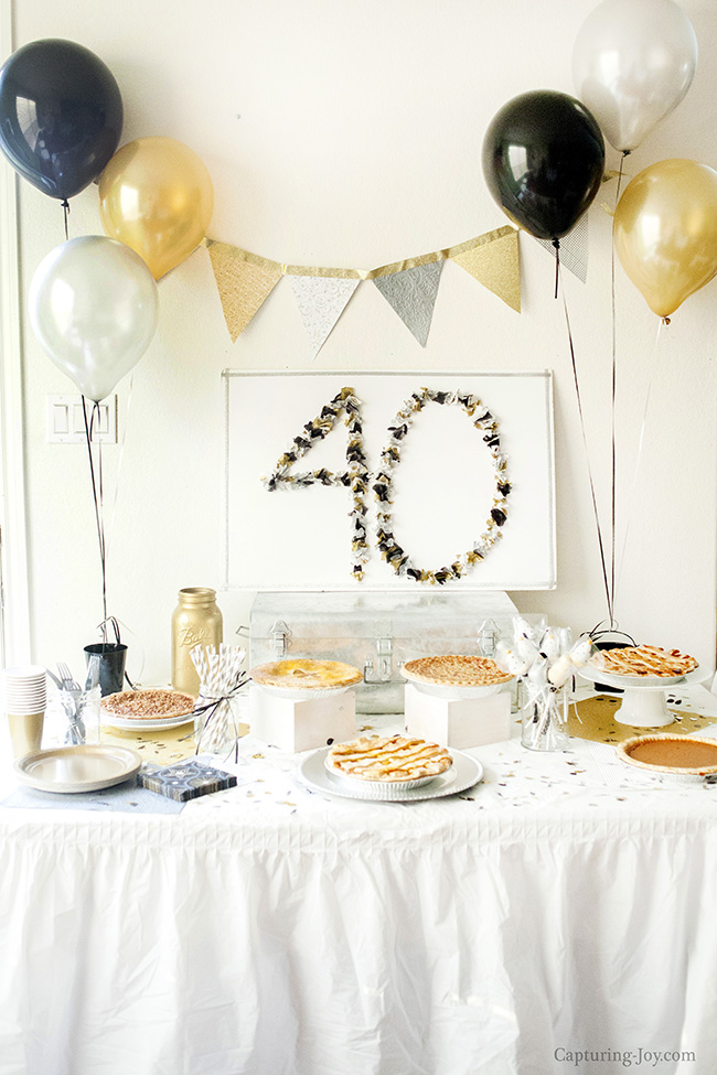 40th surprise birthday party ideas
