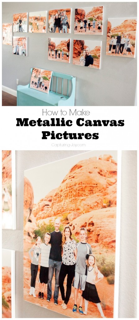 How to Make Metallic Canvas Pictures | Kristen Duke