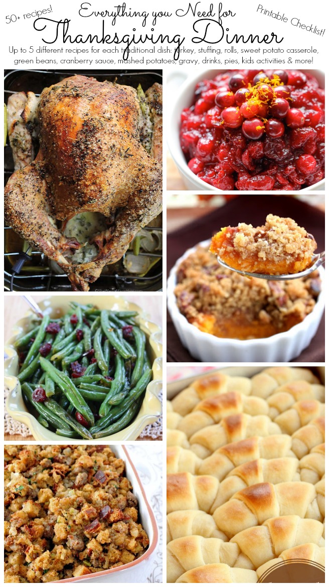 List Of Thanksgiving Foods Pdf