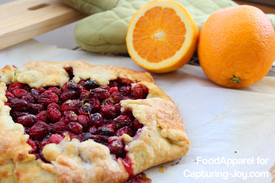 Easy and Beautiful Cranberry Orange Ginger Galette Recipe