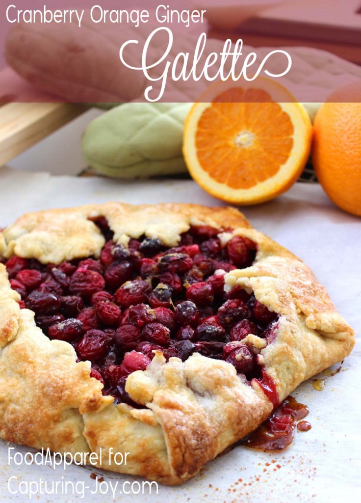 Easy and Beautiful Cranberry Orange Ginger Galette Recipe