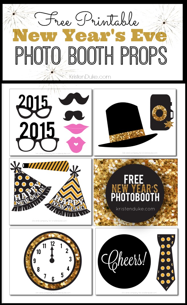 New Years Eve Photo Booth Props - Printable Photo Booth Props For Your New  Years Eve Party