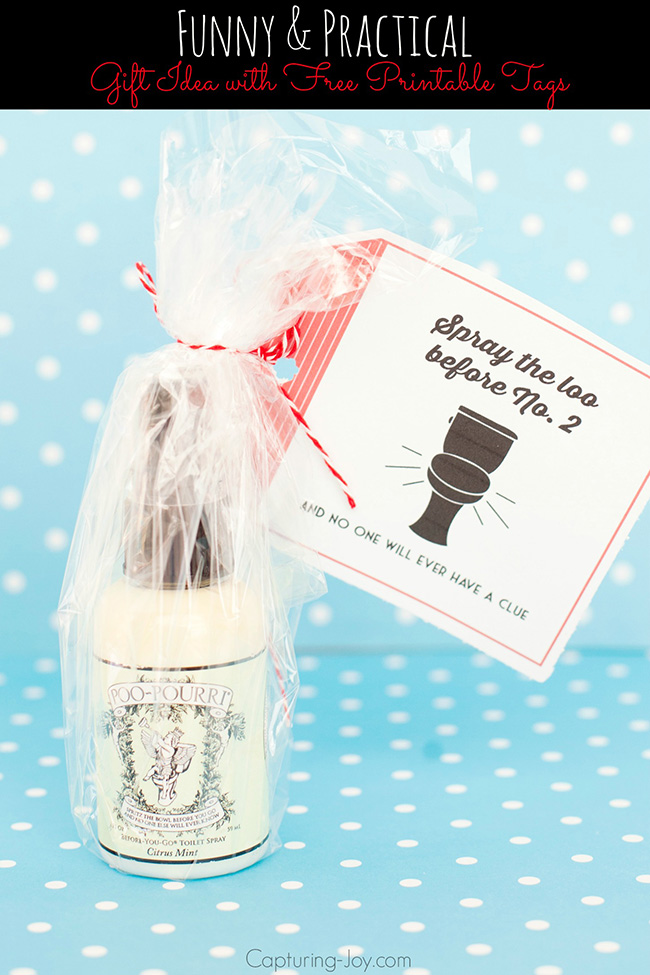 Poo Pourri Gift Idea And Free Printable Tag - Poo Pourri Diy Labels