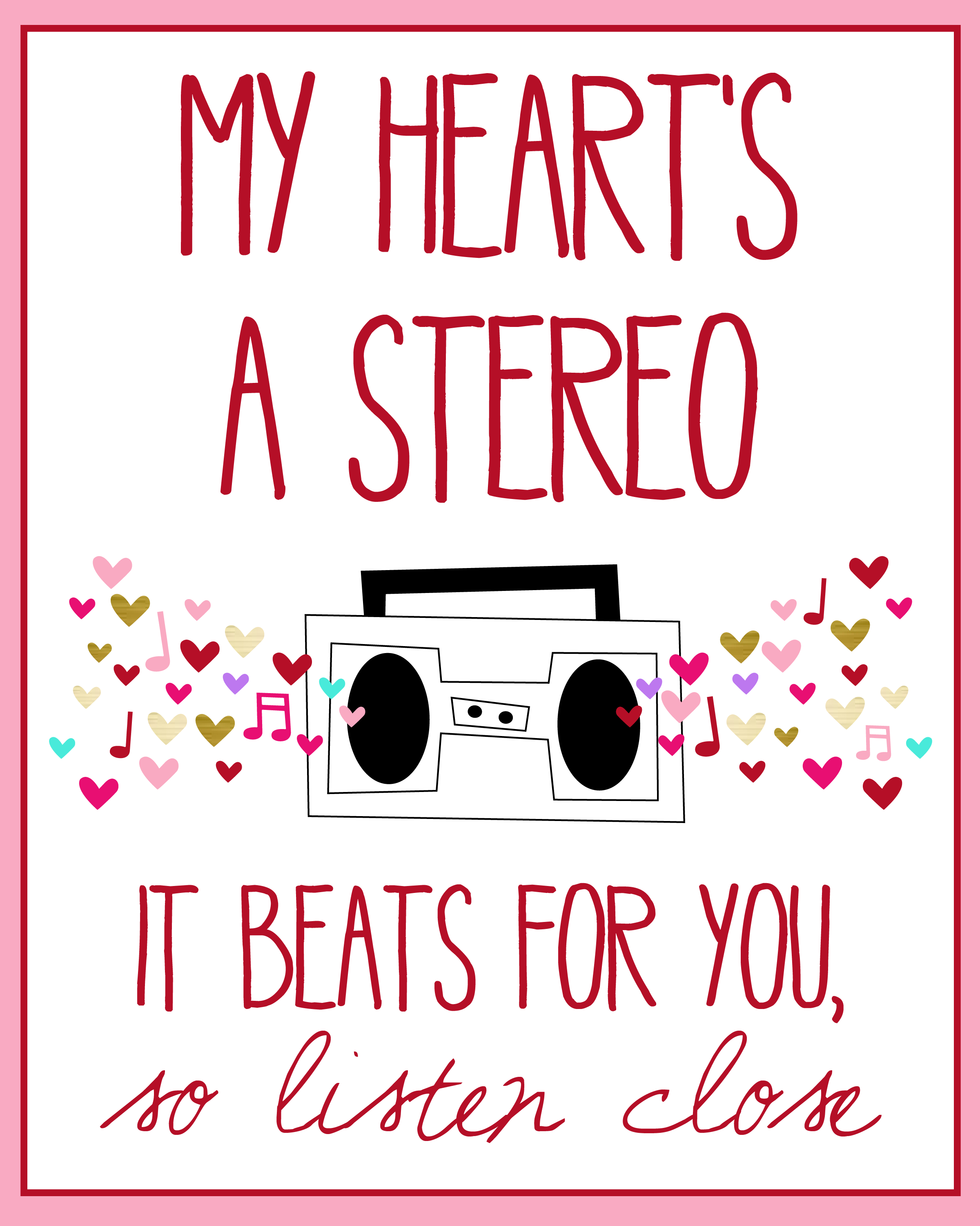 Valentine's Stereo 8x10