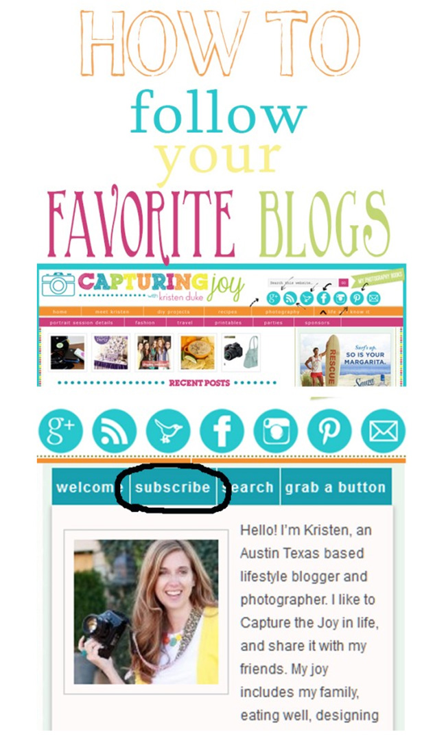 how to follow your favorite blogs