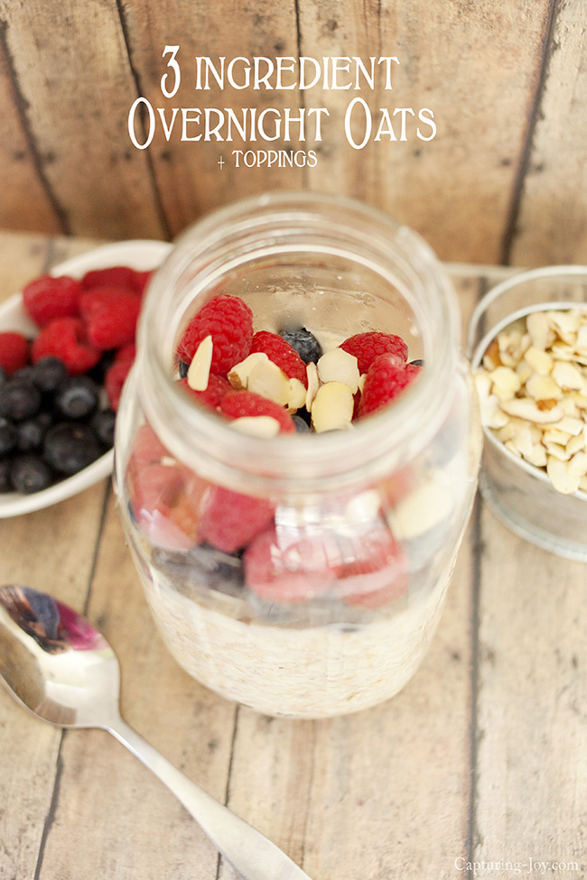 3 ingredient overnight oats