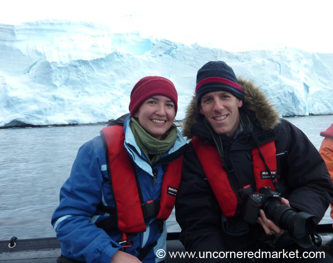 Dan & Audrey Zodiac Cruising - Antarctica