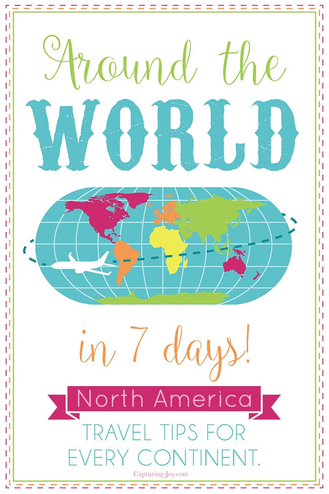 Travel Around the world in 7 days to North America