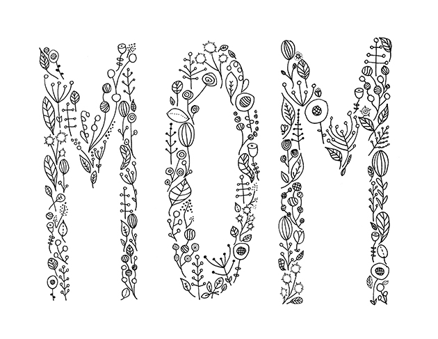 Hand Lettering Mom Mother's Day Printable
