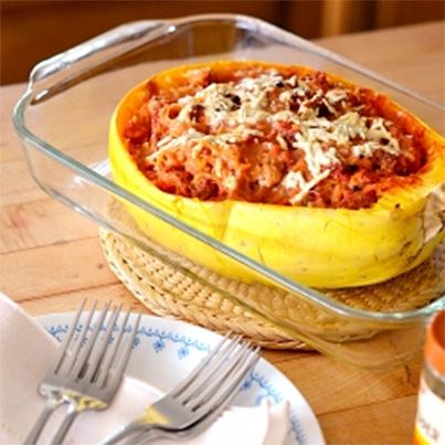Pizza Stuffed Spaghetti Squash Recipe on Capturing-Joy.com