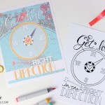 Get Lost in the Right Direction Free Coloring Page + Print | capturing-joy.com