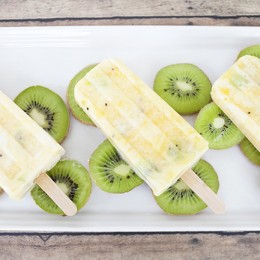 Healthy Citrus Mango Kiwi Pops