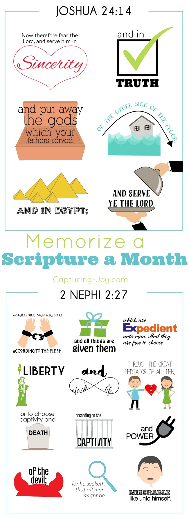Memorize a scripture a month