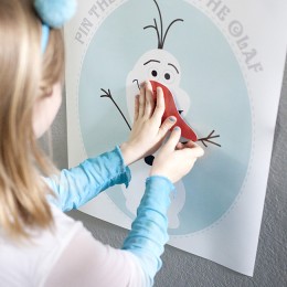 Pin the nose on Olaf free print