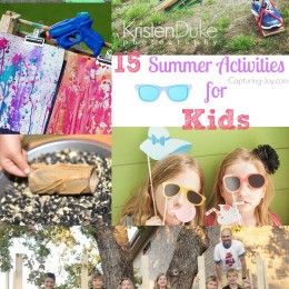 15 Summer Activities for kids! From crafts to family exercise plans!