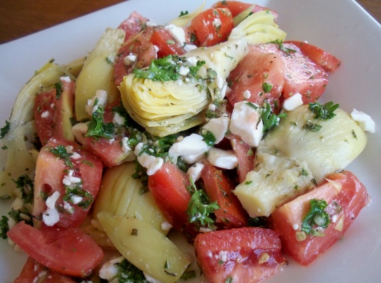 artichoke and tomato salad