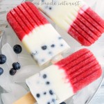 Red, White and Blue Popsicles-perfect for the 4th of July!