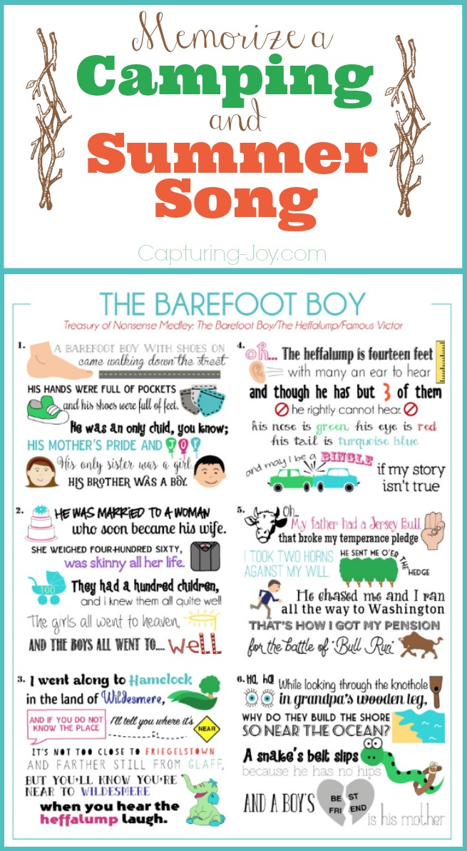 The Barefoot Boy with Shoes On Memorize a Camping and Summer Song