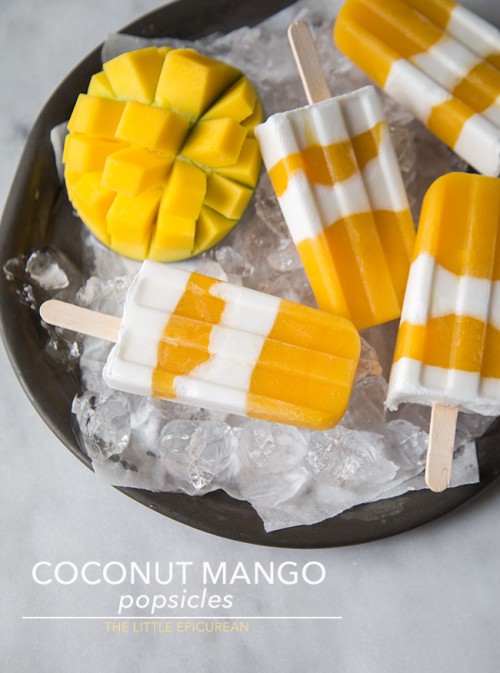 Coconut Mango Popsicle Recipe-perfect summer treat!