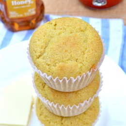 Amazingly light and fluffy Gluten Free Honey Cornbread Muffins with a touch of honey and a whole lot of flavor! Top with melted butter and honey for a real treat.