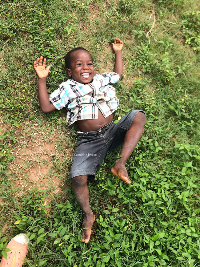 Laughing boy in Ghana