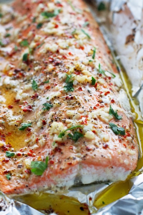 garlic butter salmon recipe